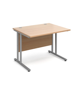 Straight economy desk - 1000mm x 800mm - Beech