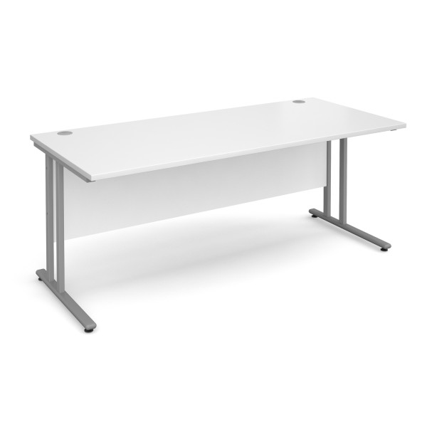 Straight economy desk - 1800mm x 800mm - White