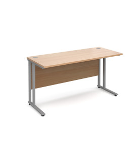 Straight economy desk - 1400mm x 600mm - Beech
