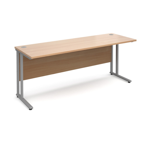 Straight economy desk - 1800mm x 600mm - Beech