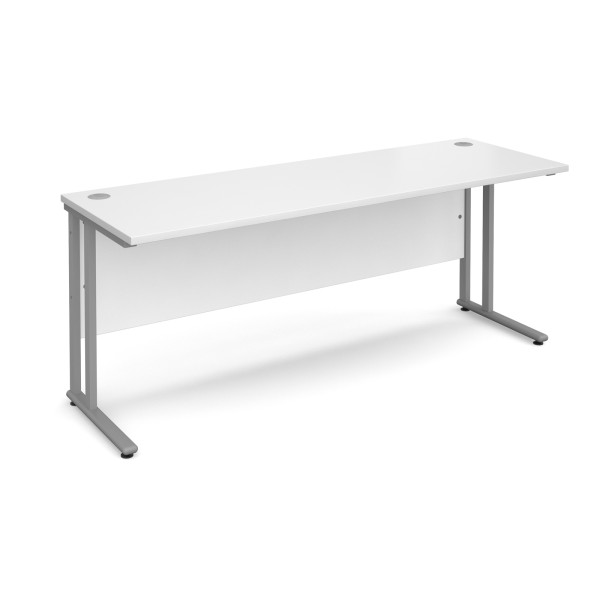 Straight economy desk - 1800mm x 600mm - White