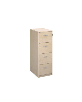 4 Drawer Economy Filing Cabinet - 1360mm - Maple