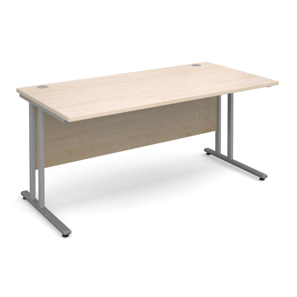 Straight economy desk - 1600mm x 800mm - Maple