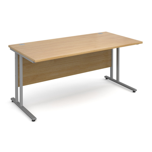 Straight economy desk - 1600mm x 800mm - Oak