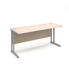 Straight economy desk - 1600mm x 600mm - Maple