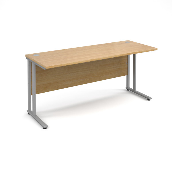 Straight economy desk - 1600mm x 600mm - Oak