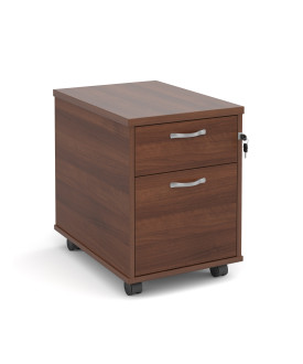2 drawer economy mobile pedestal - Walnut